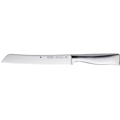WMF Grand Gourmet Nůž na chléb se zoubkovaným brusem 32 cm, Made in Germany, nůž na pečivo, kovaný nůž, Performance Cut, ocel s čepelí, čepel 19 cm WMF Grand Gourmet Nůž na chléb se zoubkovaným brusem 32 cm, Made in Germany, nůž na pečivo, kovaný nůž, Performance Cut, ocel s čepelí, čepel 19 cm