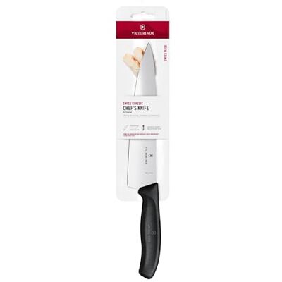 Victorinox Swiss Classic, profesionální porcovací nůž, extra ostrá čepel, rovný brus, 22 cm, plastová rukojeť, nerezová ocel, černý Victorinox Swiss Classic, profesionální porcovací nůž, extra ostrá čepel, rovný brus, 22 cm, plastová rukojeť, nerezová ocel, černý