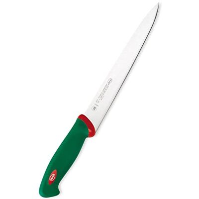 Sanelli linie Premana Professional, nůž (Yanagi) BA cm.24, nerezová ocel, Zelená a Červená, Sanelli linie Premana Professional, nůž (Yanagi) BA cm.24, nerezová ocel, Zelená a Červená,