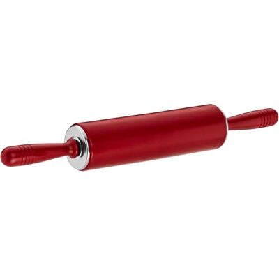Originální Kaiserflex Red váleček na těsto silikon 49 x 6,5 cm, váleček na těsto silikon s kovovým jádrem, ergonomické rukojeti, žáruvzdorná do 200 °C, červená Originální Kaiserflex Red váleček na těsto silikon 49 x 6,5 cm, váleček na těsto silikon s kovovým jádrem, ergonomické rukojeti, žáruvzdorná do 200 °C, červená