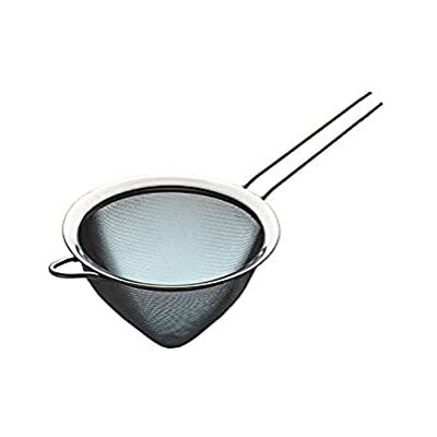 KitchenCraft s jemnými oky trychtýřové síto, ušlechtilá ocel, otvor pro zavěšení, dlouhá rukojeť s háčkem, 15 cm KitchenCraft s jemnými oky trychtýřové síto, ušlechtilá ocel, otvor pro zavěšení, dlouhá rukojeť s háčkem, 15 cm
