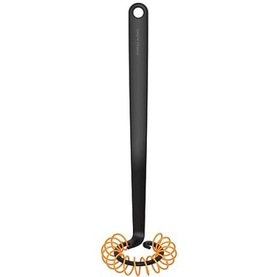 Fiskars Spirálový smeták, délka: 27 cm, Ø 6 cm, plast, funkční tvar, černý, 1014438 Fiskars Spirálový smeták, délka: 27 cm, Ø 6 cm, plast, funkční tvar, černý, 1014438