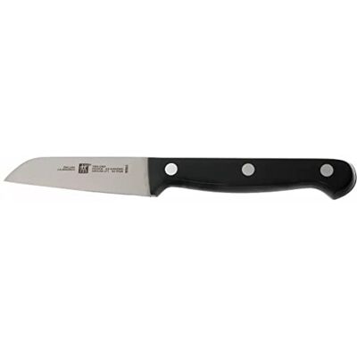 ZWILLING Nůž na zeleninu Twin Chef, délka čepele: 8 cm, malý list čepele, speciální nerezová ocel / plastová rukojeť v designu nýtů, černý ZWILLING Nůž na zeleninu Twin Chef, délka čepele: 8 cm, malý list čepele, speciální nerezová ocel / plastová rukojeť v designu nýtů, černý