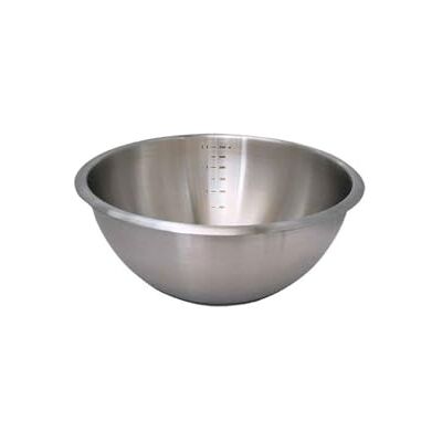 DE BUYER Runde Schlagschüssel aus Edelstahl mit Silikonboden Durchmesser 20 cm 3373.20, Silber DE BUYER Runde Schlagschüssel aus Edelstahl mit Silikonboden Durchmesser 20 cm 3373.20, Silber