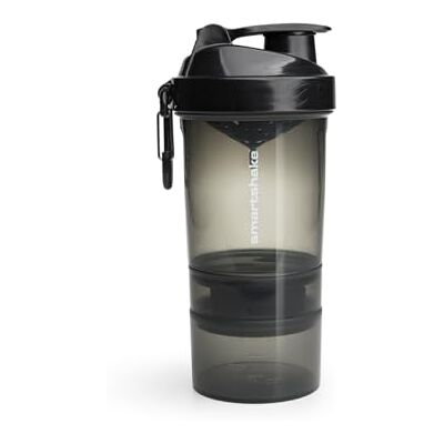 Smartshake O2GO ONE Protein Shaker láhev 600 ml 20 oz – šejkr s přihrádkou na prášek – šroubovací víčko zabezpečené proti vytečení – bez BPA – unisex Gym Shakers (Black) Smartshake O2GO ONE Protein Shaker láhev 600 ml 20 oz – šejkr s přihrádkou na prášek – šroubovací víčko zabezpečené proti vytečení – bez BPA – unisex Gym Shakers (Black)