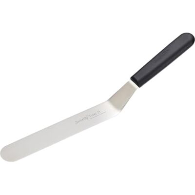 KitchenCraft Sweetly Does It Großes Palettenmesser aus Edelstahl Streichmesser Tortenmesser Winkelspachtel als Backutensil schwarz 38 cm KitchenCraft Sweetly Does It Großes Palettenmesser aus Edelstahl Streichmesser Tortenmesser Winkelspachtel als Backutensil schwarz 38 cm