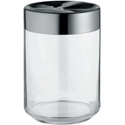 Alessi Julieta LC09 – Hermetický design kuchyňské sklo, sklo ve skle s víkem z ušlechtilé oceli 18/10, 100 cl Alessi Julieta LC09 – Hermetický design kuchyňské sklo, sklo ve skle s víkem z ušlechtilé oceli 18/10, 100 cl