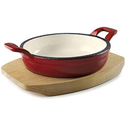 LACOR Magma RED D12 cm kulatý kastrol, kov, červený antik, Ø 12'0 cm LACOR Magma RED D12 cm kulatý kastrol, kov, červený antik, Ø 12'0 cm