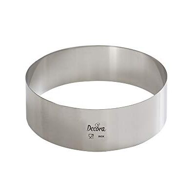Decora 0063718 TORTENRING RUND AUS Edelstahl Ø 18X4H cm, Silber Decora 0063718 TORTENRING RUND AUS Edelstahl Ø 18X4H cm, Silber