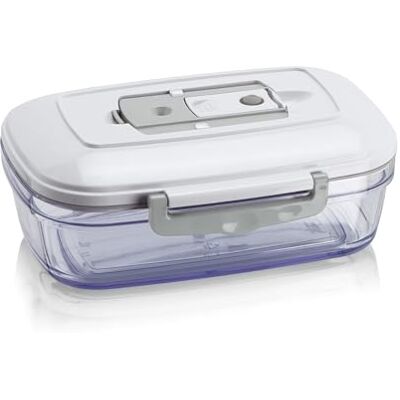 Magic vac , Vakuová nádoba na potraviny Family, hermetická, s víkem, pro skladování, vhodná do myčky nádobí, objem 1 l, bez BPA, Made in Italy Magic vac , Vakuová nádoba na potraviny Family, hermetická, s víkem, pro skladování, vhodná do myčky nádobí, objem 1 l, bez BPA, Made in Italy