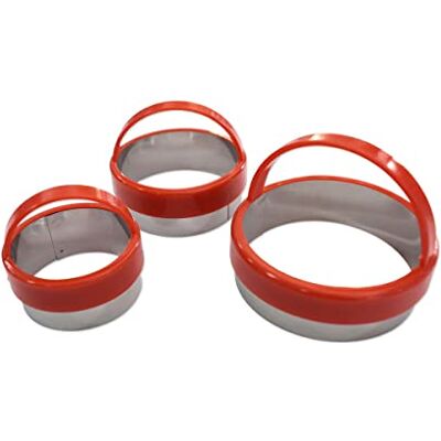 Zenker 43028 Vykrajovací formy s úchyty, plast, červená, 11 x 16,9 x 6 cm Zenker 43028 Vykrajovací formy s úchyty, plast, červená, 11 x 16,9 x 6 cm