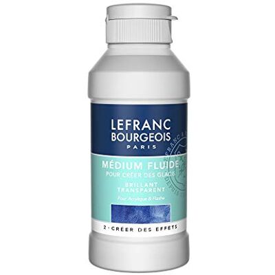 Lefranc Bourgeois Lefranc & Bourgeois 300662 Lesklý tekutý malířský prostředek, pro akrylové barvy pro vytváření lazur, transparentní, láhev 250 ml Lefranc Bourgeois Lefranc & Bourgeois 300662 Lesklý tekutý malířský prostředek, pro akrylové barvy pro vytváření lazur, transparentní, láhev 250 ml