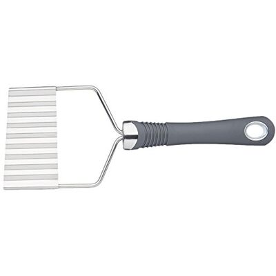KitchenCraft Kitchen Craft Pommes Schneider / Wellenschneider mit Komfortgriff und gewellter Klinge, 21.5 cm aus Edelstahl, Farbe: Grau, 21.3 x 8.1 x 1.2 cm KitchenCraft Kitchen Craft Pommes Schneider / Wellenschneider mit Komfortgriff und gewellter Klinge, 21.5 cm aus Edelstahl, Farbe: Grau, 21.3 x 8.1 x 1.2 cm