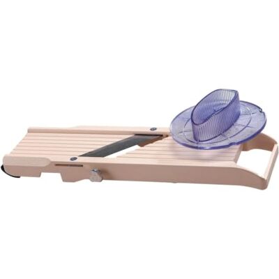 Tellier Benriner – japonský kráječ zeleniny Premium 64 mm + bezpečnostní šoupátko 65 mm – ABS + ušlechtilá ocel – krájí ovoce a zeleninu a dělá hranolky a julienne – 3 vyměnitelné čepele Tellier Benriner – japonský kráječ zeleniny Premium 64 mm + bezpečnostní šoupátko 65 mm – ABS + ušlechtilá ocel – krájí ovoce a zeleninu a dělá hranolky a julienne – 3 vyměnitelné čepele