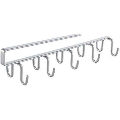Metaltex Colgador Doble Gancho MY-HOOKS. Acabado Polytherm® Color Plateado Metaltex Colgador Doble Gancho MY-HOOKS. Acabado Polytherm® Color Plateado