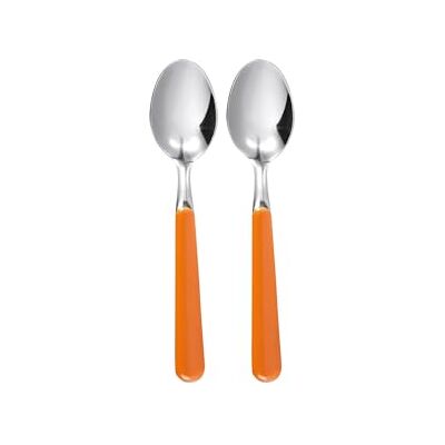 Excelsa Excèlsa Trendy 2 Stück Kaffee-Löffel, Orange Excelsa Excèlsa Trendy 2 Stück Kaffee-Löffel, Orange