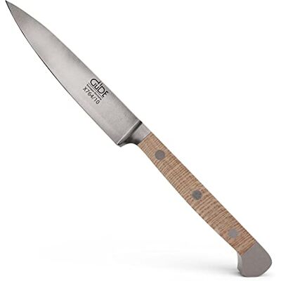 Güde Solingen – špikovací nůž kovaný, 10 cm, platanové dřevo, ALPHA PLATANE, Office nůž, dvojitá kolečka, ruční výroba Germany Güde Solingen – špikovací nůž kovaný, 10 cm, platanové dřevo, ALPHA PLATANE, Office nůž, dvojitá kolečka, ruční výroba Germany
