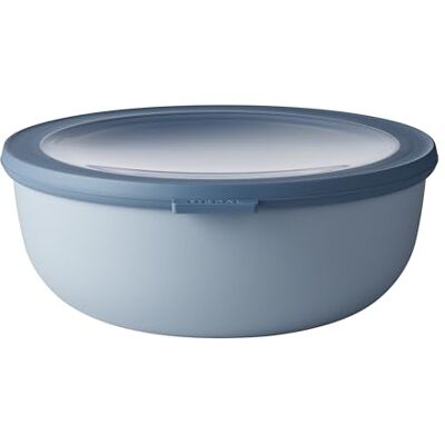 Mepal Multi Bowl Cirqula Round do mikrovlnné trouby vhodný jako vzduchotěsný úložný box do ledničky, nádobí do mikrovlnné trouby a jako dózy na uchovávání potravin 2250 ml nordic blue Mepal Multi Bowl Cirqula Round do mikrovlnné trouby vhodný jako vzduchotěsný úložný box do ledničky, nádobí do mikrovlnné trouby a jako dózy na uchovávání potravin 2250 ml nordic blue