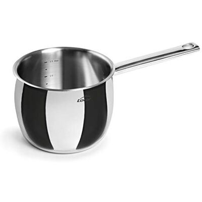LACOR 79714 Milchtopf Belly 14 cm Aus lebensmittelechtem Edelstahl gefertigt; hohe Korrosionsbeständigkeit und Haltbarkeit im täglichen Gebrauch LACOR 79714 Milchtopf Belly 14 cm Aus lebensmittelechtem Edelstahl gefertigt; hohe Korrosionsbeständigkeit und Haltbarkeit im täglichen Gebrauch
