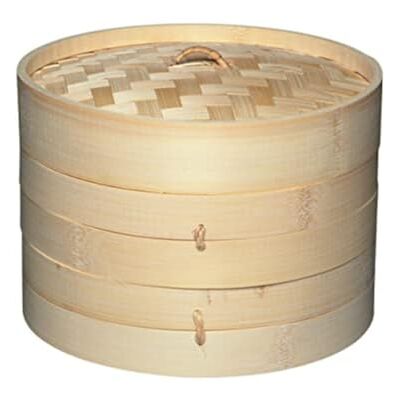 KitchenCraft Svět aromat, bambusový parní vařič, 2 patra, 20 cm, béžový KitchenCraft Svět aromat, bambusový parní vařič, 2 patra, 20 cm, béžový