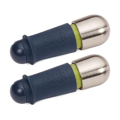 Joseph Joseph BarWise Twist-Lock zátka na víno, vzduchotěsné, opakovaně použitelné zátky na láhve, sada 2 ks, modrá, 30 Joseph Joseph BarWise Twist-Lock zátka na víno, vzduchotěsné, opakovaně použitelné zátky na láhve, sada 2 ks, modrá, 30