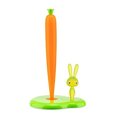 Alessi Držák kuchyňských rolí "BUNNY & CARROT" z termoplastické pryskyřice, zelený, 20,2 x 16 x 34 cm Alessi Držák kuchyňských rolí "BUNNY & CARROT" z termoplastické pryskyřice, zelený, 20,2 x 16 x 34 cm