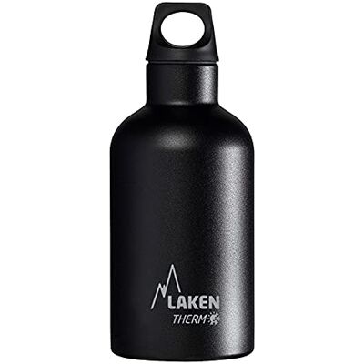 Laken Láhev na pití Futura úzká, černá, 0,35 litru, TE3N Laken Láhev na pití Futura úzká, černá, 0,35 litru, TE3N