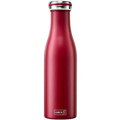 Lurch Termoska / termoláhev 240906 pro horké a studené nápoje z dvoustěnné ušlechtilé oceli 0,5 l, Bordeaux, 7,7 x 7,7 x 26,3 cm Lurch Termoska / termoláhev 240906 pro horké a studené nápoje z dvoustěnné ušlechtilé oceli 0,5 l, Bordeaux, 7,7 x 7,7 x 26,3 cm