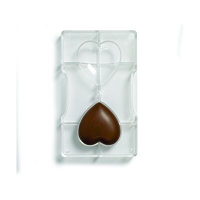 Decora , 0050078 Herzförmige Schokoladenform aus Polycarbonat, 2 Kavitäten 67,9 x 66,4 mm, Ideal für glänzende und knusprige Schokolade, mit patentiertem ergonomischem Griff, Made in Italy. Decora , 0050078 Herzförmige Schokoladenform aus Polycarbonat, 2 Kavitäten 67,9 x 66,4 mm, Ideal für glänzende und knusprige Schokolade, mit patentiertem ergonomischem Griff, Made in Italy.