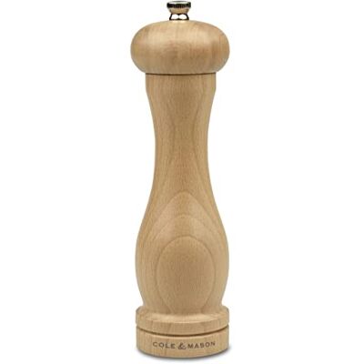 Cole & Mason HA0824P Beech Capstan mlýnek na pepř, přírodní bukové dřevo, 200 mm, Precision+, obsahuje 1 x mlýnek na pepř Cole & Mason HA0824P Beech Capstan mlýnek na pepř, přírodní bukové dřevo, 200 mm, Precision+, obsahuje 1 x mlýnek na pepř