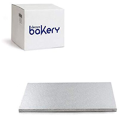 Decora , 0931220 Rechteckiger Stabiler Tortenuntersetzer, Silberfarben, aus mit Aluminium beschichteter Zellulosepaste, Robust und strapazierfähig, Ideal zum Präsentieren von Torten, 20 x 30 x 1,2 cm. Decora , 0931220 Rechteckiger Stabiler Tortenuntersetzer, Silberfarben, aus mit Aluminium beschichteter Zellulosepaste, Robust und strapazierfähig, Ideal zum Präsentieren von Torten, 20 x 30 x 1,2 cm.