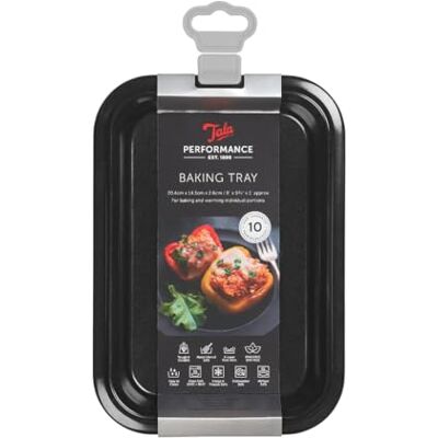 Tala Kompaktní pečicí plech Performance 19 cm – deska z uhlíkové oceli, černá Tala Kompaktní pečicí plech Performance 19 cm – deska z uhlíkové oceli, černá