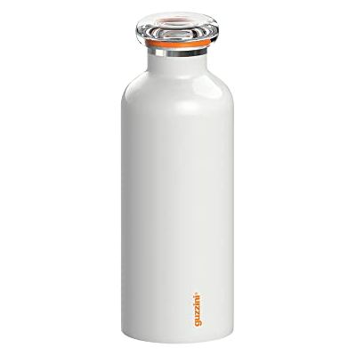Guzzini On The Go, ENERGY termoska, láhev na pití z ušlechtilé oceli – bílá, Ø 7,3 × výška 21,2 cm 500 cc – 11670011 Guzzini On The Go, ENERGY termoska, láhev na pití z ušlechtilé oceli – bílá, Ø 7,3 × výška 21,2 cm 500 cc – 11670011