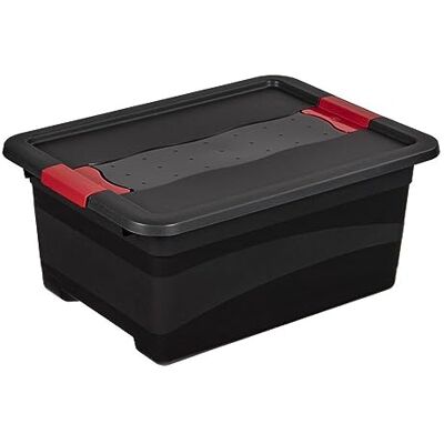 keeeper Přepravní nádoba s víkem a posuvným uzávěrem, extra stabilní, 39,5 x 29,5 x 17,5 cm, 12 l, tvrdý, grafit šedá, grafitová keeeper Přepravní nádoba s víkem a posuvným uzávěrem, extra stabilní, 39,5 x 29,5 x 17,5 cm, 12 l, tvrdý, grafit šedá, grafitová