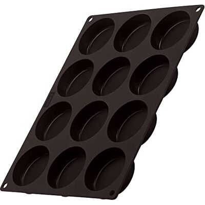 Lurch 85087 FlexiForm Burger Buns 12dílná / pečicí forma na 12 trsátek na hamburgery (Ø 6,3 cm) ze 100% platinového silikonu bez BPA, hnědá Lurch 85087 FlexiForm Burger Buns 12dílná / pečicí forma na 12 trsátek na hamburgery (Ø 6,3 cm) ze 100% platinového silikonu bez BPA, hnědá