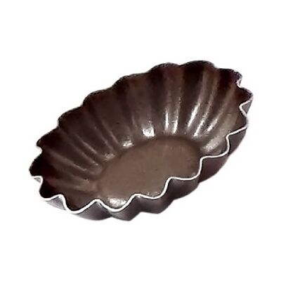 Gobel 45 x 35 mm, geriffelter Kuppel Antihaftbeschichtung Backform, 12 Stück, braun Gobel 45 x 35 mm, geriffelter Kuppel Antihaftbeschichtung Backform, 12 Stück, braun