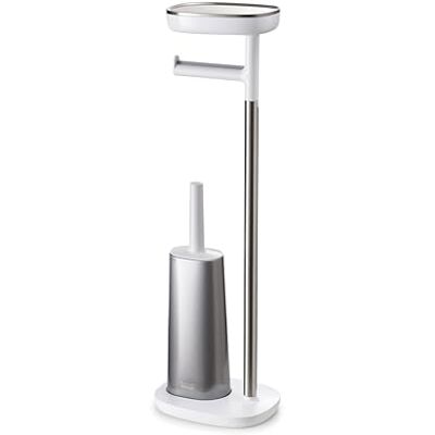 Joseph Joseph Easy Store Držák a stojan na toaletní papír s flexibilním WC štětkou, uložení v koupelně, nerezová ocel Joseph Joseph Easy Store Držák a stojan na toaletní papír s flexibilním WC štětkou, uložení v koupelně, nerezová ocel