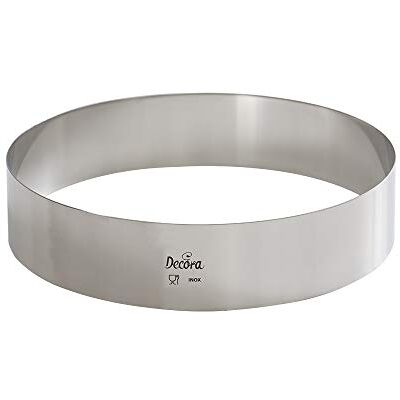 Decora 0063726 TORTENRING RUND AUS Edelstahl Ø 26X4H cm, Silber Decora 0063726 TORTENRING RUND AUS Edelstahl Ø 26X4H cm, Silber