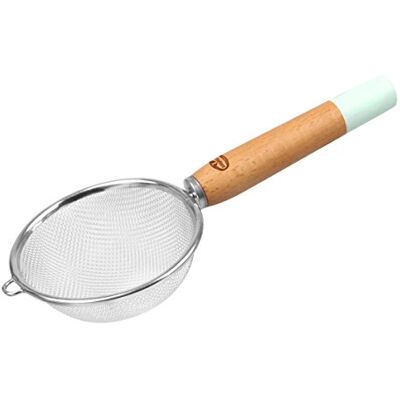 Dr. Oetker Sítko s dřevěnou rukojetí Ø 10, cedník ze série Modern Baking Retro Design (barva: barevná), množství: 1 kus Dr. Oetker Sítko s dřevěnou rukojetí Ø 10, cedník ze série Modern Baking Retro Design (barva: barevná), množství: 1 kus