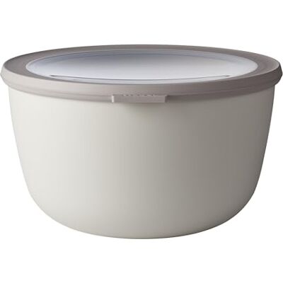 Mepal Multi Bowl Cirqula Round do mikrovlnné trouby vhodný jako vzduchotěsný úložný box do ledničky, nádobí do mikrovlnné trouby a jako dózy na uchovávání potravin 3000 ml Nordic white Mepal Multi Bowl Cirqula Round do mikrovlnné trouby vhodný jako vzduchotěsný úložný box do ledničky, nádobí do mikrovlnné trouby a jako dózy na uchovávání potravin 3000 ml Nordic white