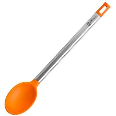 BRA Efficient Kuchyňská lžíce, nerezová ocel, nylon a silikon, oranžová, 35 cm BRA Efficient Kuchyňská lžíce, nerezová ocel, nylon a silikon, oranžová, 35 cm