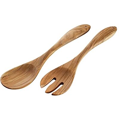 Cilio Salátový příbor, olivové dřevo, hnědý, 30 cm Cilio Salátový příbor, olivové dřevo, hnědý, 30 cm