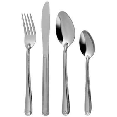 Premier Housewares Sweetheart sada příborů, 16dílná, nerezová ocel, stříbrná Premier Housewares Sweetheart sada příborů, 16dílná, nerezová ocel, stříbrná