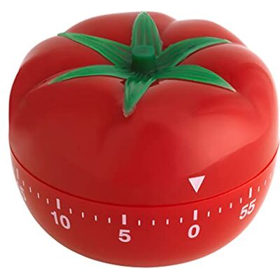 TFA Dostmann Pomodoro časovač na rajčata, 38. 1005, hodiny na vejce, krátkodobý budík, na učení/hraní/vaření/domácí úkoly, červený TFA Dostmann Pomodoro časovač na rajčata, 38. 1005, hodiny na vejce, krátkodobý budík, na učení/hraní/vaření/domácí úkoly, červený