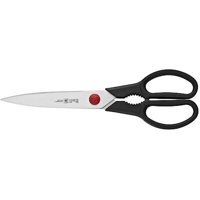 ZWILLING Víceúčelové nůžky Twin L, 23 cm, kuchyňské nůžky pro praváky i leváky, speciální nerezová ocel, černé ZWILLING Víceúčelové nůžky Twin L, 23 cm, kuchyňské nůžky pro praváky i leváky, speciální nerezová ocel, černé