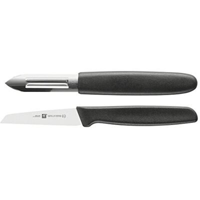 ZWILLING Twin Grip 2dílná sada nožů na zeleninu, nerezová ocel, plastová rukojeť, černá ZWILLING Twin Grip 2dílná sada nožů na zeleninu, nerezová ocel, plastová rukojeť, černá