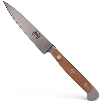 Güde Solingen – špikovací nůž kovaný, 10 cm, hruškové dřevo, ALPHA BIRNE, Office nůž, dvojitá čepička, ruční výroba Germany Güde Solingen – špikovací nůž kovaný, 10 cm, hruškové dřevo, ALPHA BIRNE, Office nůž, dvojitá čepička, ruční výroba Germany