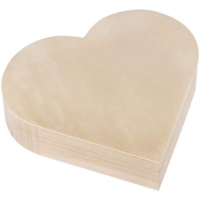Rayher 62841505 Dřevěný box ve tvaru srdce, 25,3 x 24 cm, výška 6 cm, s magnetickým uzávěrem, certifikováno FSC, srdce box, přírodní Rayher 62841505 Dřevěný box ve tvaru srdce, 25,3 x 24 cm, výška 6 cm, s magnetickým uzávěrem, certifikováno FSC, srdce box, přírodní