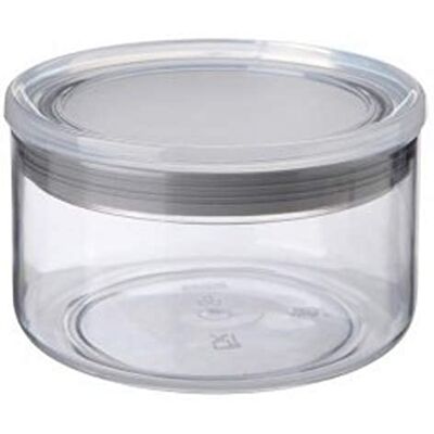 TATAY Dózy na potraviny s víkem 0,5 l transparentní dóza na potraviny silikonové těsnění stohovatelné plast bez BPA vhodné do myčky 12,5 x 12,5 x 8 cm, šedé TATAY Dózy na potraviny s víkem 0,5 l transparentní dóza na potraviny silikonové těsnění stohovatelné plast bez BPA vhodné do myčky 12,5 x 12,5 x 8 cm, šedé