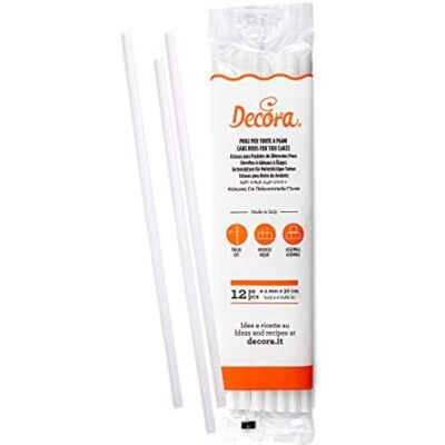 Decora 12 plastových držáků dortů pro zvířecí koláč Ø 4 mm x 30 cm 9260155 balení 12 ks podpěr na dorty z PP NEUTRAL Ø 4 mm x 30 cm, plast, bílá, 39,5 x 7 x 0,8 cm Decora 12 plastových držáků dortů pro zvířecí koláč Ø 4 mm x 30 cm 9260155 balení 12 ks podpěr na dorty z PP NEUTRAL Ø 4 mm x 30 cm, plast, bílá, 39,5 x 7 x 0,8 cm
